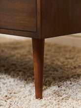 Load image into Gallery viewer, 1960s Mid Century Walnut Roll-Top Secretary Desk by Hooker
