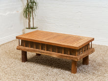 Load image into Gallery viewer, Rustic Handcrafted Teak Coffee Table
