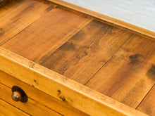 Load image into Gallery viewer, Mid-Century Pinewood Dresser with Black Pulls
