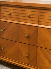 Load image into Gallery viewer, Chevron 1950’s Mahogany dresser
