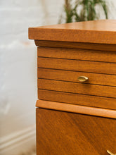 Load image into Gallery viewer, Chevron 1950’s Mahogany dresser
