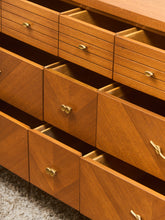Load image into Gallery viewer, Chevron 1950’s Mahogany dresser
