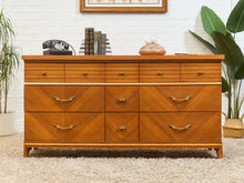 Load image into Gallery viewer, Chevron 1950’s Mahogany dresser

