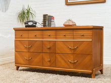 Load image into Gallery viewer, Chevron 1950’s Mahogany dresser
