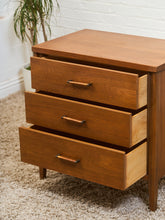 Load image into Gallery viewer, 3 Drawer Lowboy Dresser with Roped Hardware
