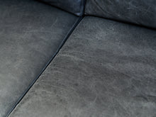 Load image into Gallery viewer, Leather Sofa with Sculptural base
