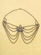 Load image into Gallery viewer, Art Deco French Jet Black Glass Bead Necklace
