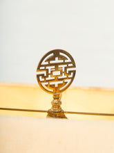 Load image into Gallery viewer, Sculptural Textured Ceramic Lamp with Linen Shade
