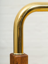 Load image into Gallery viewer, 1970’s Brass and Oak Vintage Table Lamp
