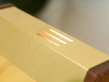 Load image into Gallery viewer, 1970’s Brass and Oak Vintage Table Lamp
