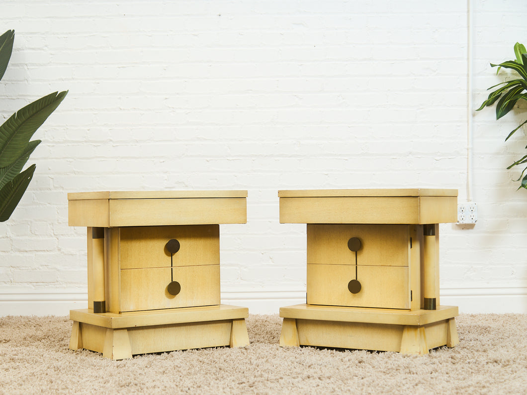 Robot 1950’s Style Pair of Nightstands