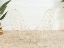 Load image into Gallery viewer, Mid-Century Wrought Iron Peacock Chairs Set
