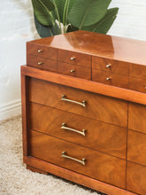 Load image into Gallery viewer, French Walnut Mid Century Dresser
