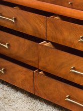 Load image into Gallery viewer, French Walnut Mid Century Dresser
