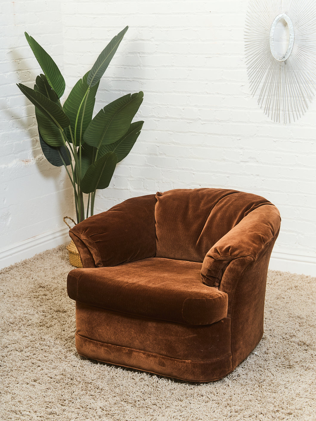1970’s Rust Vintage Club Chair