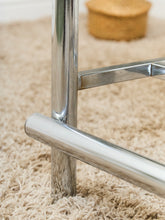 Load image into Gallery viewer, 1970’s Chrome Kelly Green Stools
