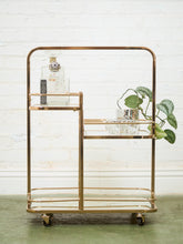 Load image into Gallery viewer, 3 Level Rose Gold Barcart
