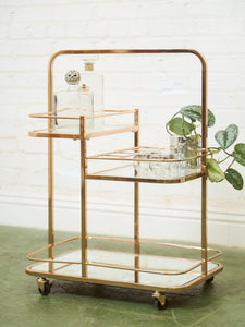 3 Level Rose Gold Barcart