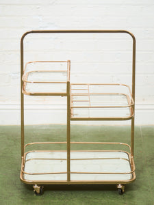 3 Level Rose Gold Barcart