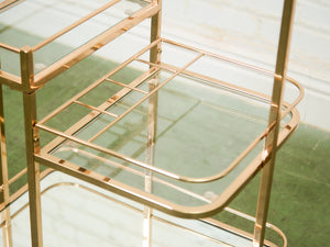 3 Level Rose Gold Barcart