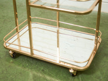 Load image into Gallery viewer, 3 Level Rose Gold Barcart
