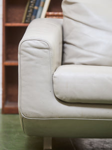 Post Modern Italian Leather Sofa