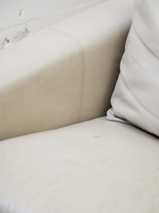 Post Modern Italian Leather Sofa