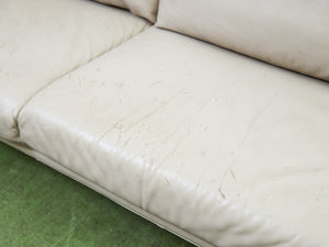 Post Modern Italian Leather Sofa