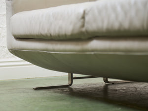 Post Modern Italian Leather Sofa