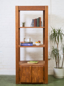 Boho Oak Shelves Lou Hodges w/ File Organizer