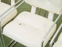 Load image into Gallery viewer, Rare Set Of 4 Guido Faleschini Tucroma Leather Italian Chairs For Mariani Pace
