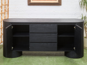 Milan Credenza in Black