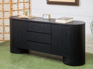 Milan Credenza in Black