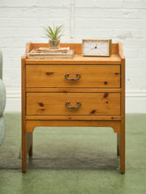 Load image into Gallery viewer, Pine 1970’s Western Nightstand
