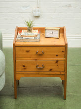 Load image into Gallery viewer, Pine 1970’s Western Nightstand
