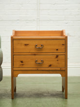 Load image into Gallery viewer, Pine 1970’s Western Nightstand
