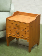 Load image into Gallery viewer, Pine 1970’s Western Nightstand
