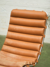 Load image into Gallery viewer, Chrome Ribbed Lounge Chair
