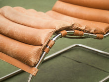 Load image into Gallery viewer, Chrome Ribbed Lounge Chair
