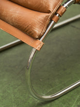 Load image into Gallery viewer, Chrome Ribbed Lounge Chair
