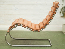 Load image into Gallery viewer, Chrome Ribbed Lounge Chair
