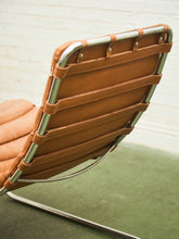 Load image into Gallery viewer, Chrome Ribbed Lounge Chair
