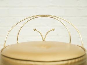 Vintage 1960’s Gold Vanity Stool