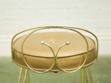 Load image into Gallery viewer, Vintage 1960’s Gold Vanity Stool
