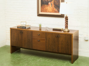 Teak Vintage Sideboard with Large Drawers