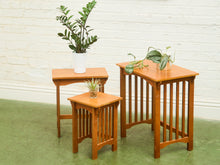 Load image into Gallery viewer, Set of 3 Craftsmen Style Nesting Tables
