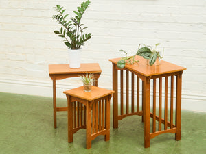 Set of 3 Craftsmen Style Nesting Tables