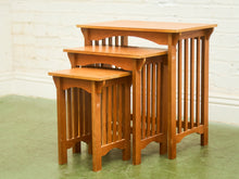 Load image into Gallery viewer, Set of 3 Craftsmen Style Nesting Tables
