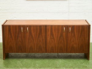 Walnut Vintage 4 Door Credenza