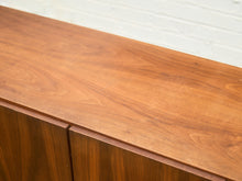 Load image into Gallery viewer, Walnut Vintage 4 Door Credenza
